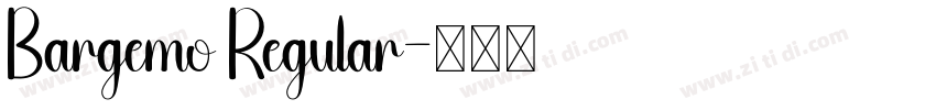 Bargemo Regular字体转换